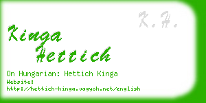 kinga hettich business card